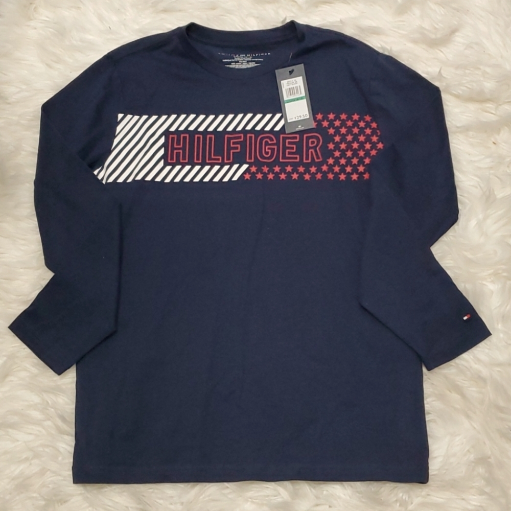 🎁NWT: 🇺🇲TOMMY HILFIGER LONG-SLEEVED TOP